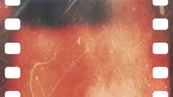 Black White Old Film Movie Light Leaks Grunge Overlay Particles — Αρχείο Βίντεο
