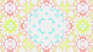Colorful abstract tiles art kaleidoscope animation background.Music festival/nightclub Vj stage visual. (4K UHD seamless looping, computer digitally generated animation.)