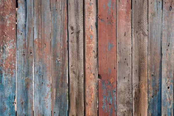 Wooden Grey Background Brown Grey Red Blue Wood Texture Vertically — Stock Photo, Image