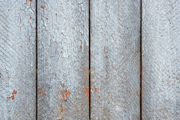 Gray Fence Boards Cracked Paint Close Texture Old White Paint — Stock Photo, Image