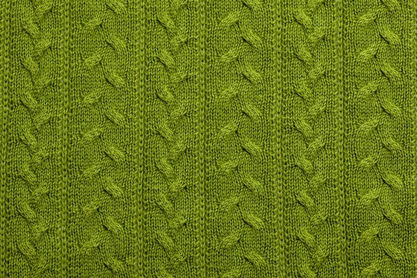 Green knitting cotton texture background
