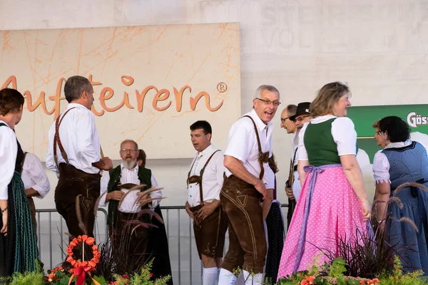 Graz Österreich September 2019 Alljährliches Herbstfest Der Steirischen Volkskultur Volkstänze — Stockfoto
