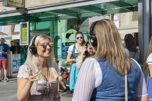 Graz Rakousko Září 2019 Výroční Podzimní Festival Štýrské Lidové Kultury — Stock fotografie