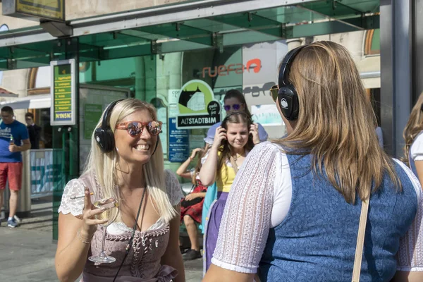 Graz Rakousko Září 2019 Výroční Podzimní Festival Štýrské Lidové Kultury — Stock fotografie