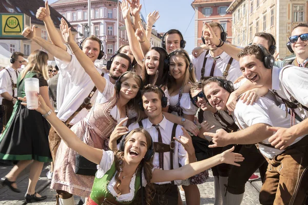 Graz Austria Sep 2019 Festival Anual Otoño Cultura Popular Estiria Imagen De Stock