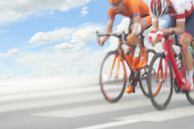 Bisikletçiler yarış, Hareket Bulanıklığı