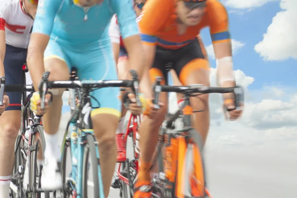 Racing Cyclists, Motion Blur — Stock Photo, Image