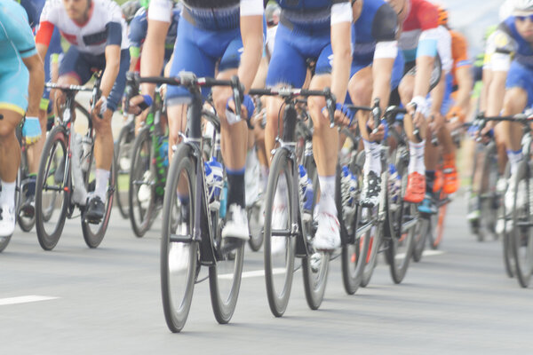 Racing Cyclists, Motion Blur