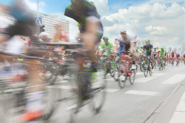 Racing Cyclists, Motion Blur — Stock Photo, Image