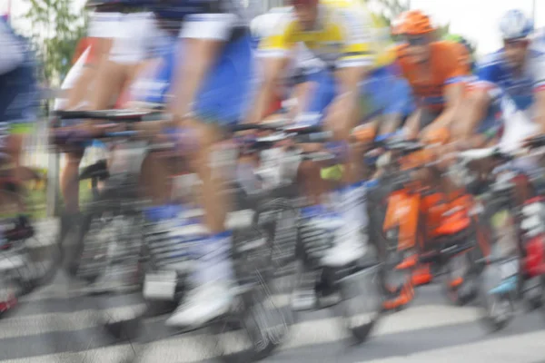 Racing Cyclists, Motion Blur — Stock Photo, Image