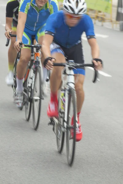 Racing Cyclists, Motion Blur — Stock Photo, Image