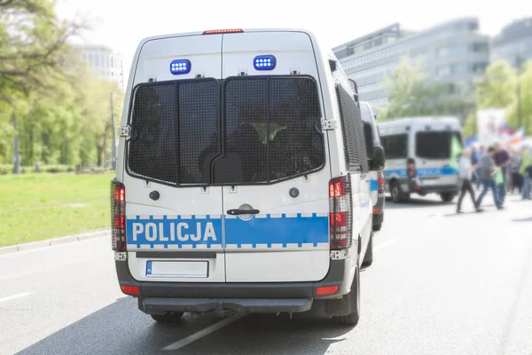 Police Vans, Polônia Imagens Royalty-Free