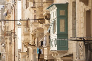 Malta Valletta, geleneksel balkon