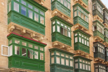 Malta Valletta, geleneksel balkon