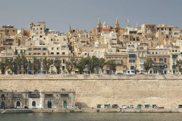 Malta, Valletta, Cityscape, Waterfront — Stock Photo, Image