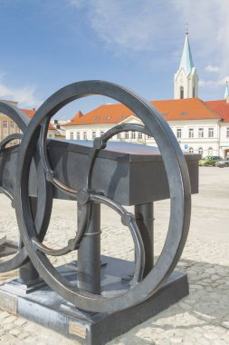 Polonya, Malopolska, Oswiecim, Pazar Meydanı