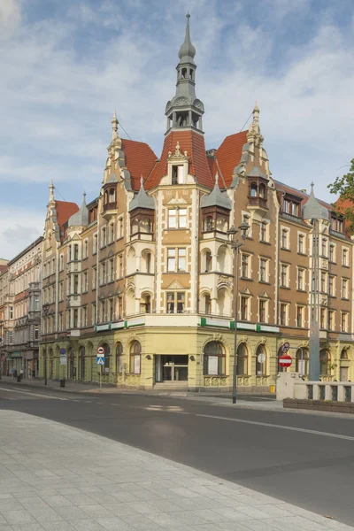 Polsko, Slezsko, Gliwice, městský dům v centru — Stock fotografie