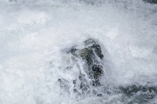 Rapid Water Foams Rock River — Stock Photo, Image