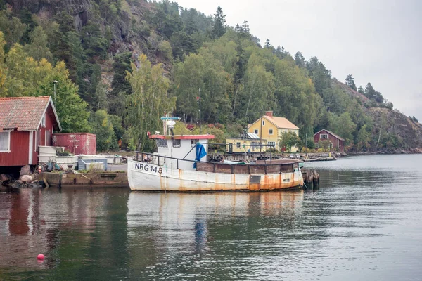 Kvarsebo 海港渔船 — 图库照片