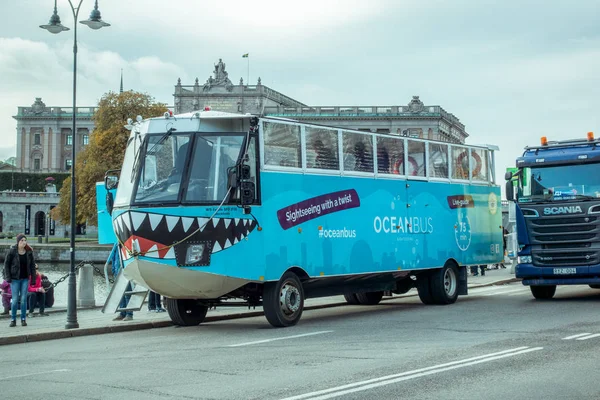 Płaz autobus Sztokholm — Zdjęcie stockowe