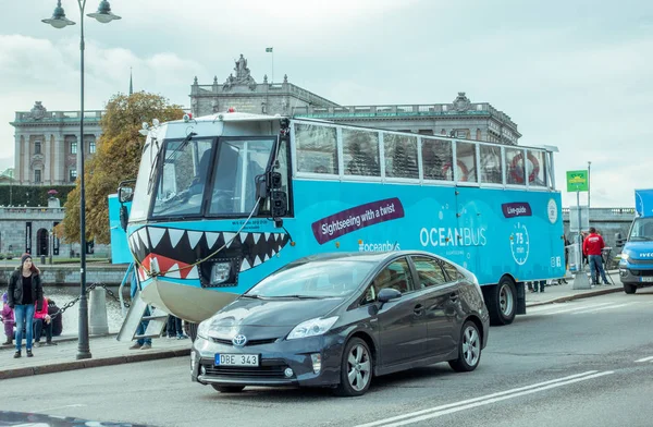 Płaz autobus Sztokholm — Zdjęcie stockowe