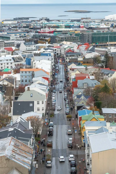 Reykjavik Islândia Outubro Vista Panorâmica Sobre Reykjavik — Fotografia de Stock