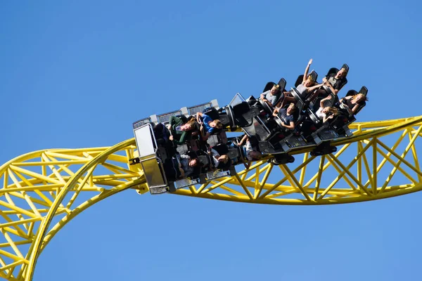 Park rozrywki Linnanmaki, Ukko roller coaster — Zdjęcie stockowe