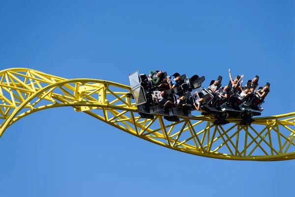 Park rozrywki Linnanmaki, Ukko roller coaster — Zdjęcie stockowe