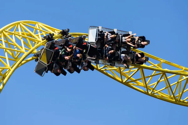 Park rozrywki Linnanmaki, Ukko roller coaster — Zdjęcie stockowe