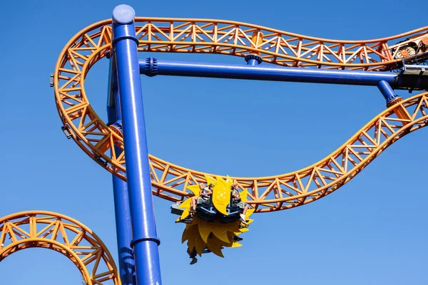 Park rozrywki Linnanmaki, Kirnu roller coaster — Zdjęcie stockowe