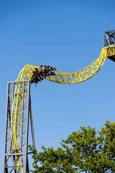 Linnanmaki Amusement Park, Ukko roller coaster — Stock Photo, Image