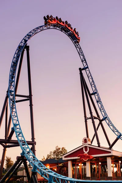 Nouvelles montagnes russes Taiga 2019, Linnanmaki Amusement Park, Helsin — Photo