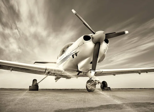 White sports plane — Stock Photo, Image
