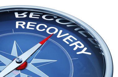 blue recovery compass clipart