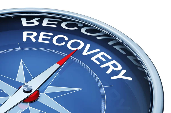 Blue recovery compass — Stock Photo, Image