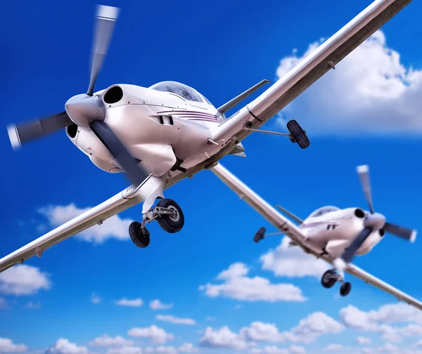 Vliegtuigen op een airshow — Stockfoto