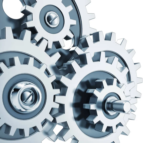 Gears against white — Stock Photo, Image