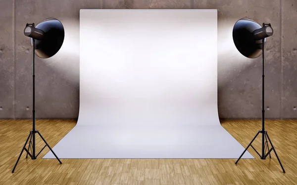 Beyaz stüdyo arka plan — Stok fotoğraf