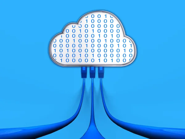 Cloud computing bakgrund — Stockfoto