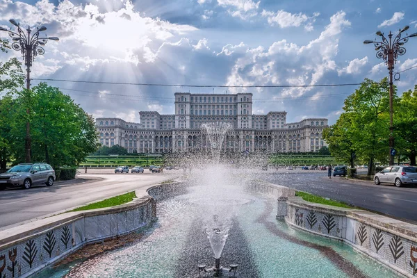 Centrum van de stad van de cucharest — Stockfoto