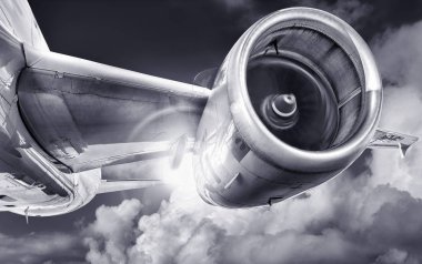 türbin modern uçak