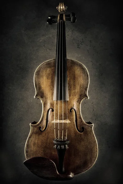 巴洛克小提琴的关闭 — 图库照片