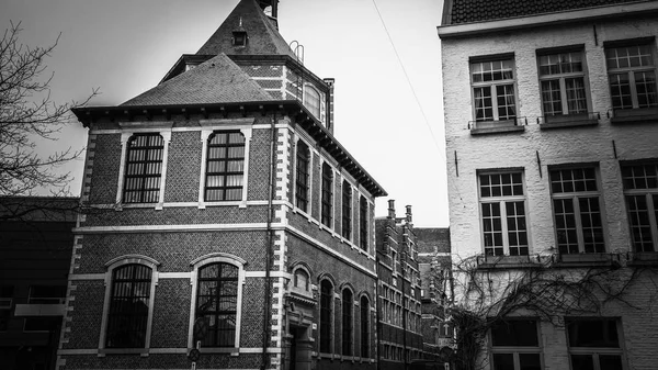 Улица Старыми Зданиями Антверпене Бельгия — стоковое фото