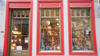 Pencere Antwerp, Belçika'da alışveriş.
