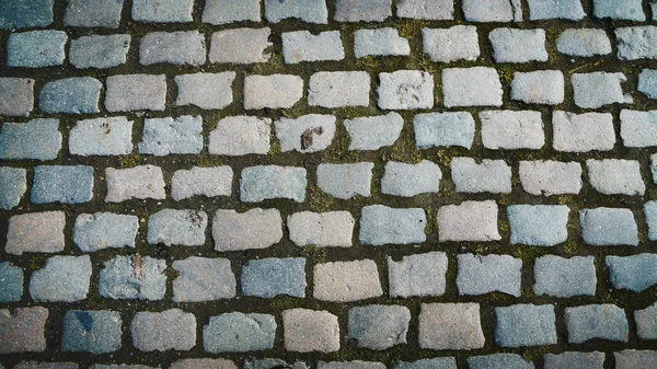 Pietre Ciottolate Una Strada Anversa Belgio Foto Stock