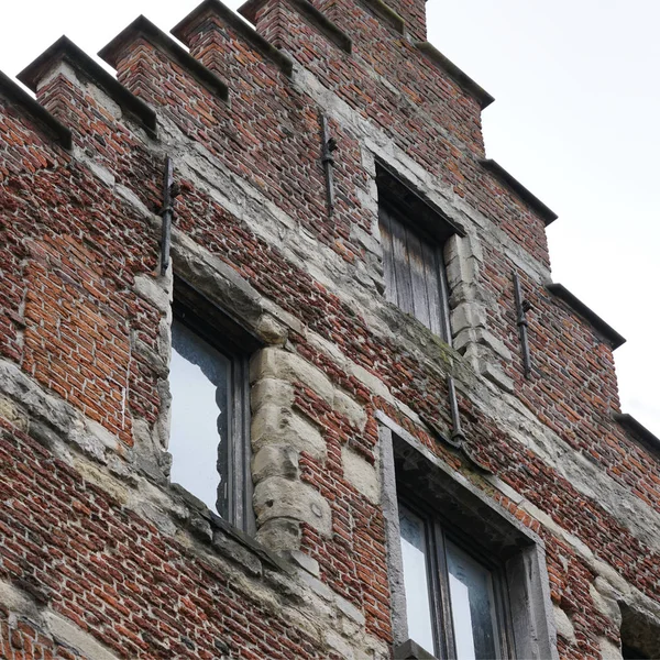 Fassade Eines Alten Hauses Antwerpen Belgien — Stockfoto