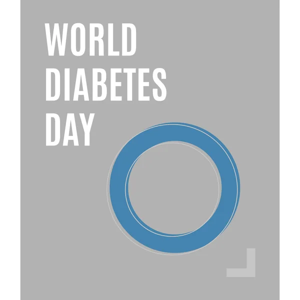 世界糖尿病の日抽象的なベクトルのロゴ. — ストックベクタ