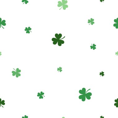 Kusursuz Yeşil yonca deseni.