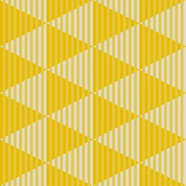 Motif Abstrait Sans Couture Triangles Rayés Losange Beige Jaune — Image vectorielle