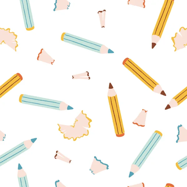 Crayons Icônes Motif Sans Couture Peut Être Utilisé Pour Les — Image vectorielle